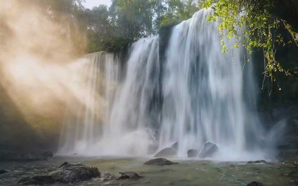 Water Falls in Kulen Mountain, Siem Reap