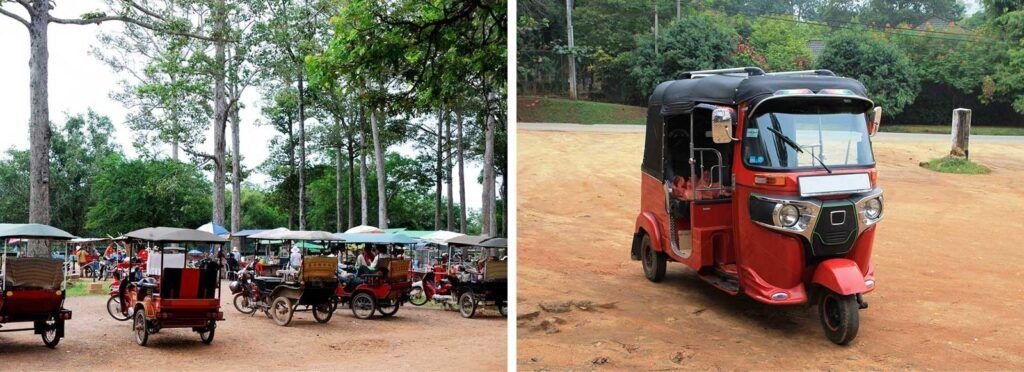 Tuk tuk in Cambodia